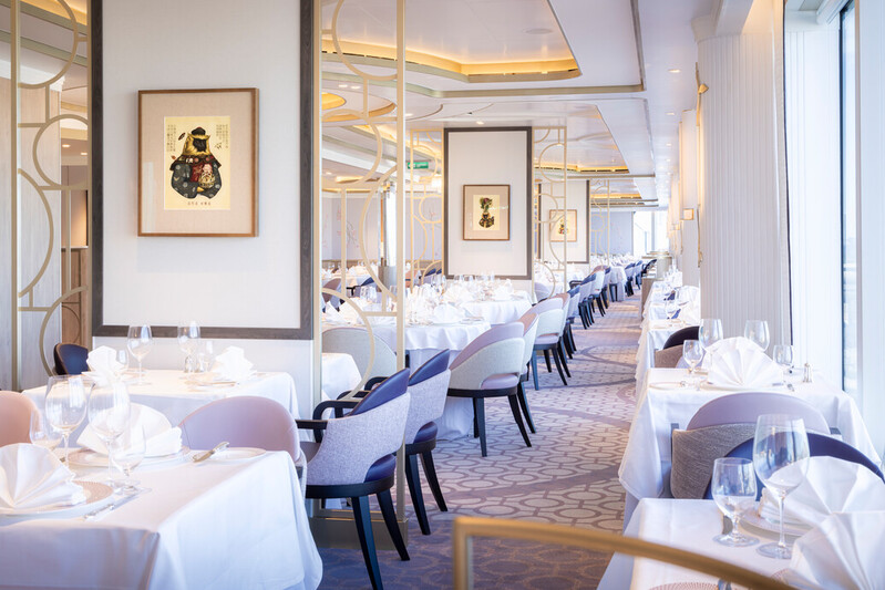 Princess Grill Restaurant van Cunard cruise schip Queen Anne